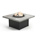 Concrete 42" Square Lounge Fire Table