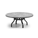 Homecrest Concrete 54" Round Chat Universal Base Table - No Umbrella Hole - 3754RCCTNU