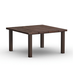 Homecrest Timber 48" Square Dining Post Base Table - No Umbrella Hole - 2548SDTMNU