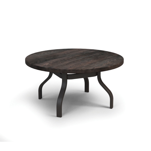 Homecrest Timber 42" Round Chat Universal Base Table - No Umbrella Hole - 3742RCTMNU