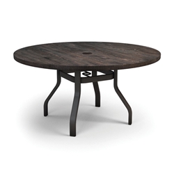 Homecrest Timber 54" Round Dining Universal Base Table with Umbrella Hole - 3754RDTM