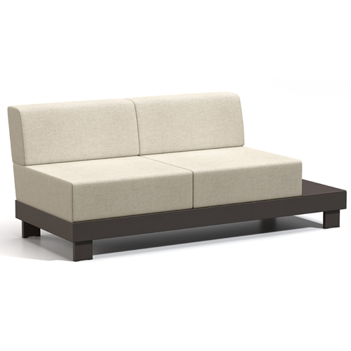 Homecrest Urban Cushion Left Table Loveseat - 8342L