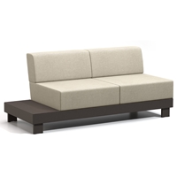 Homecrest Urban Cushion Right Table Loveseat - 8342R