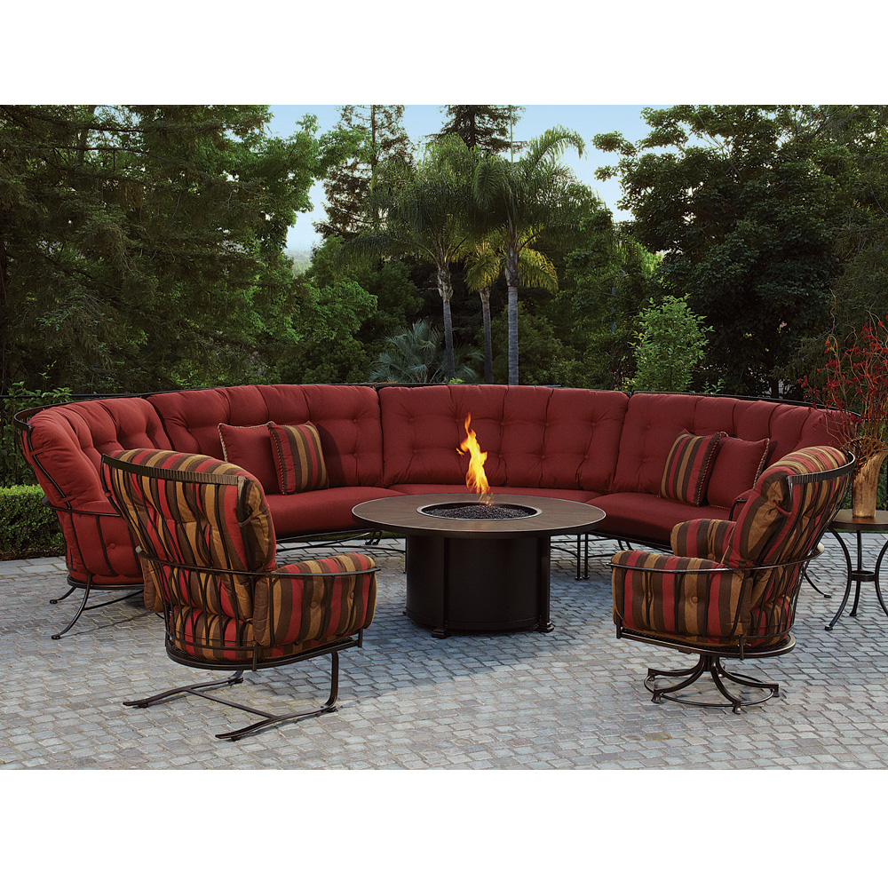 Rounded outdoor deals sectional