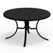 Hammered Value MGP 48" Round Dining Table in Black with Black MGP Top