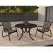 Telescope Casual Gardenella Patio Dininig Set in Kona with Elevation Stone Slings - In Stock - TC-QS-SET53