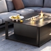 Essence Shelf Style Coffee Table Height Rectangular Fire Table frame detail