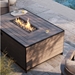 Essence NexTeak Rectangular Chat Height Fire Table  top