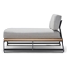 Woodard Gather RHF Chaise Unit with NextTeak Accent side view