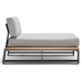 Gather LHF Chaise Unit with NextTeak Accent side view