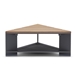 Gather Triangle Coffee Table with NexTeak Top back view