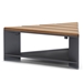 Gather Triangle Coffee Table with NexTeak Top side view