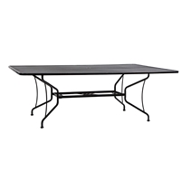 Woodard 60 inch by 84 inch Premium Mesh Top RTA Umbrella Table - 190284